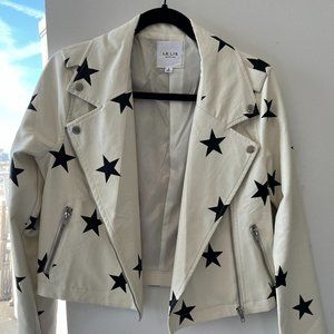 White Faux Leather Jacket